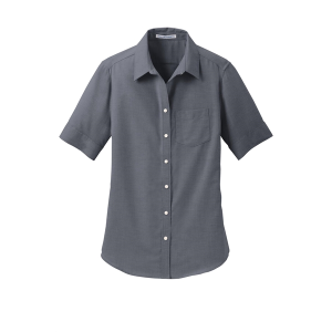 Port Authority Women's Short Sleeve SuperPro Oxford Shirt.