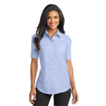 Port Authority Women's Short Sleeve SuperPro Oxford Shirt.